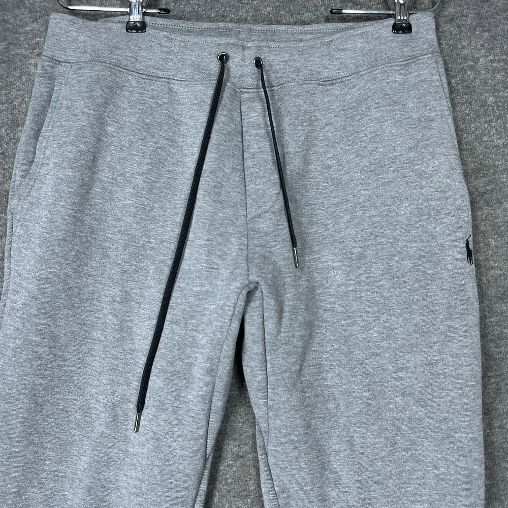 Polo Ralph Lauren Double Knit Joggers Mens M Gray Drawstring Preppy  29